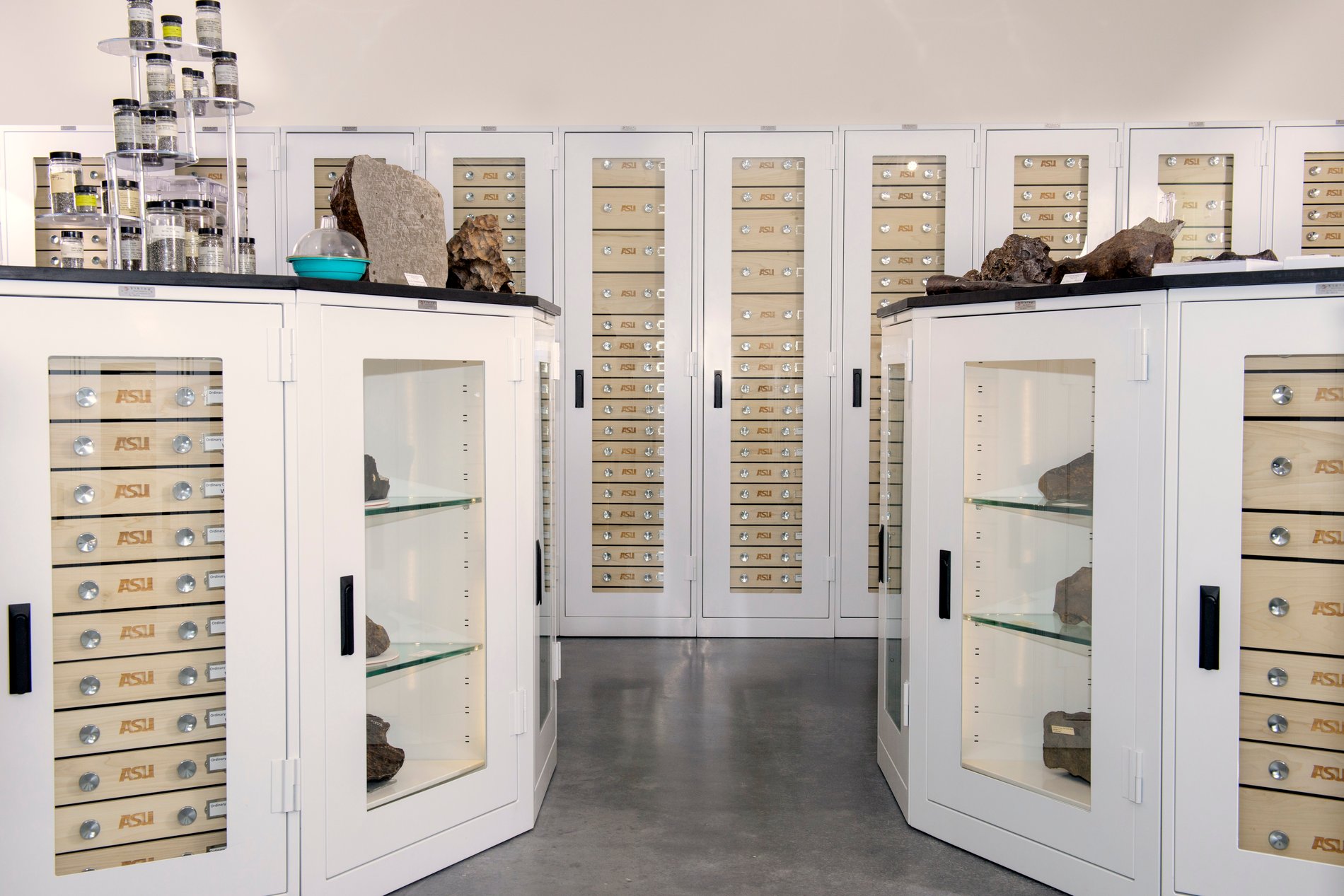 Display Storage Geology Cabinets