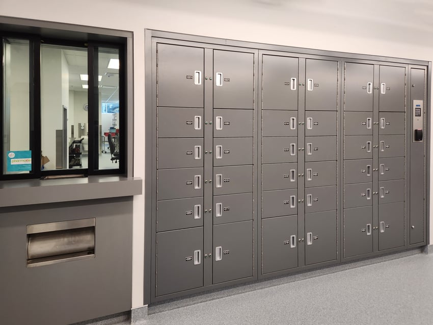 Hospital Pharmacy Pass-Thru Lockers