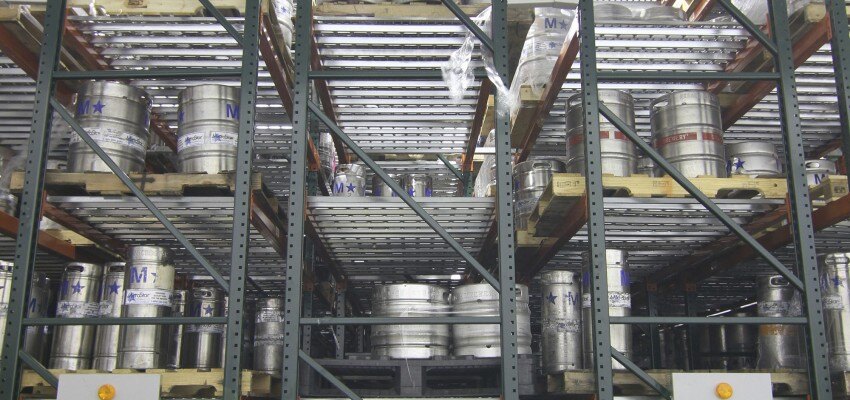 Mobile Pallet Storage for Beer Keg Storage