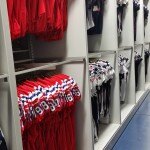 New England Patriots equipment room