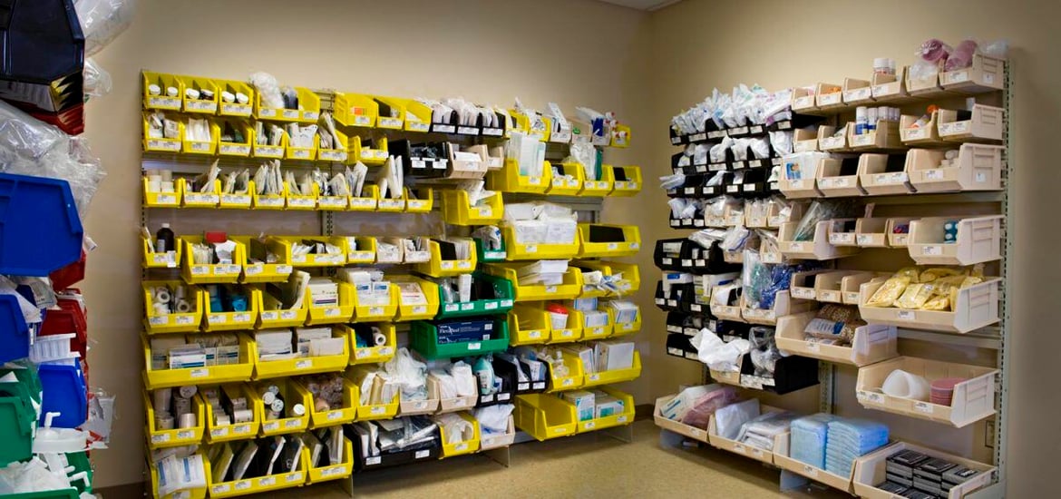 Healthcare Sterile Storage in Hospital Supply Room