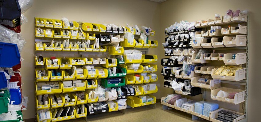 Healthcare Sterile Storage in Hospital Supply Room