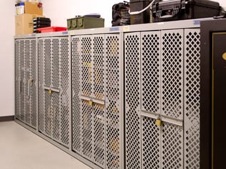 Police Department Secure Weapon Storage Lockers
