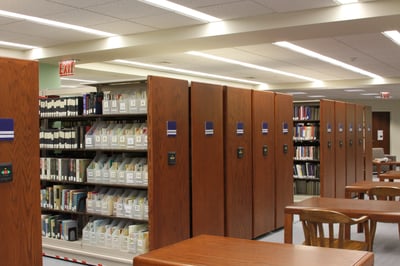 Salve Regina University McKIllop Library Mobile Storage with Touch Technology Control