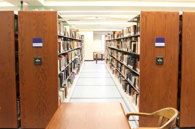 Salve Regina Universitys McKillop Library Mobile Storage with LCD control