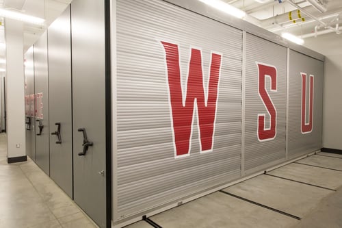 Tambour Doors Football Equipment Storage