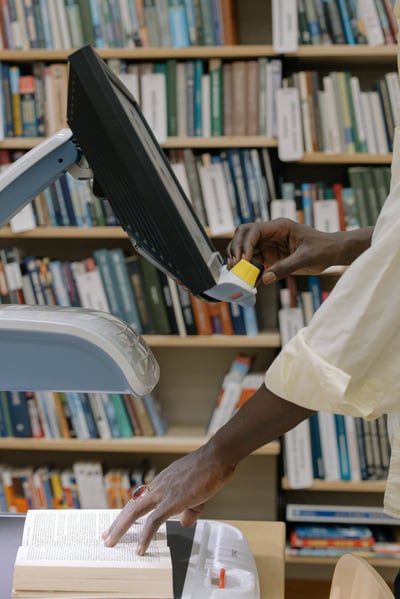 book scanning image