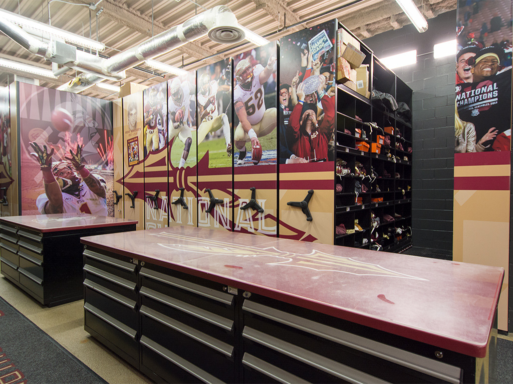 Custom Graphics on Spacesaver High-Density Mobile Storage System