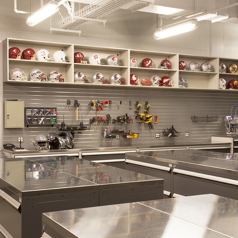 Football Equipment Repair Stainless Countertops