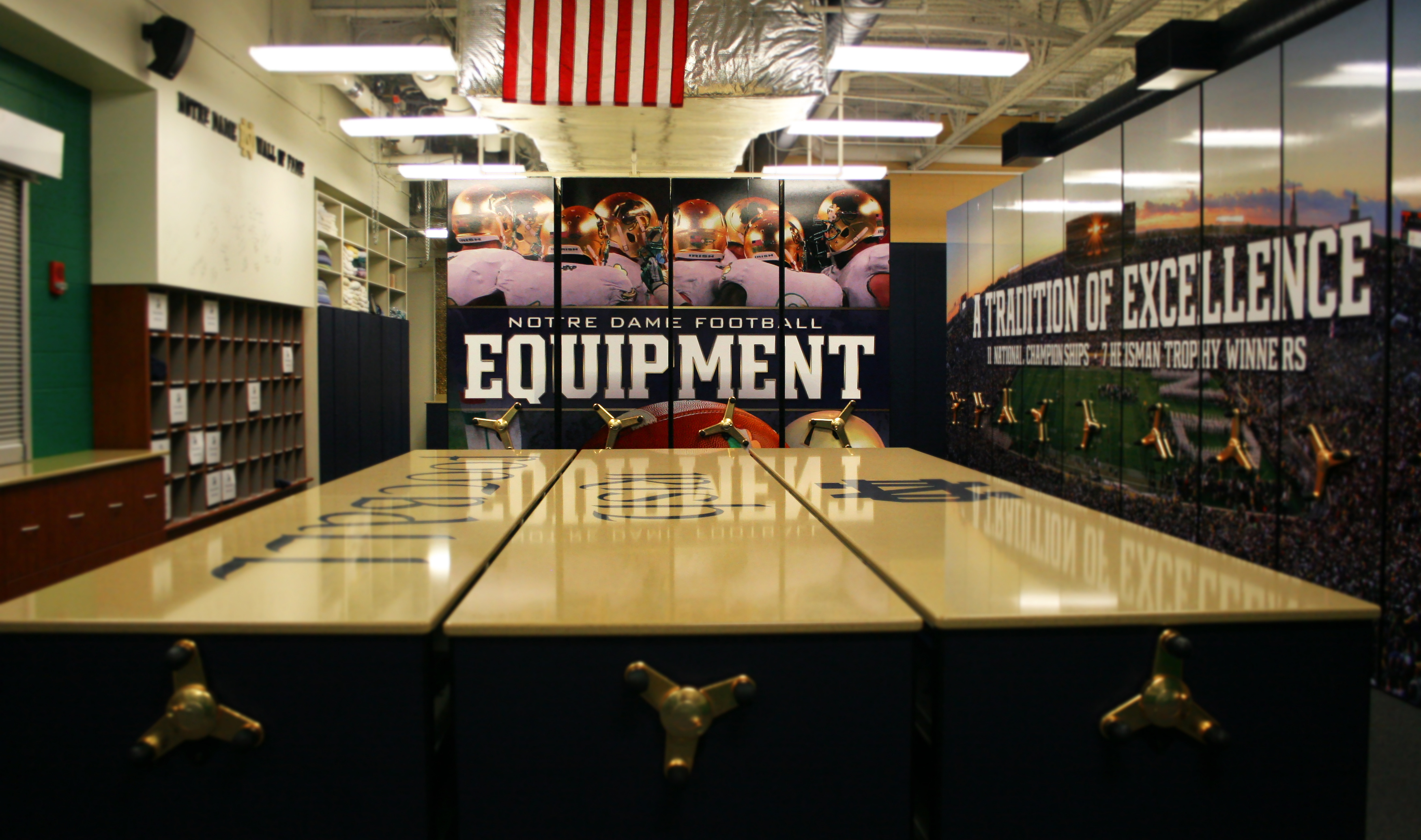 Football Equipment Room University of Notre Dame