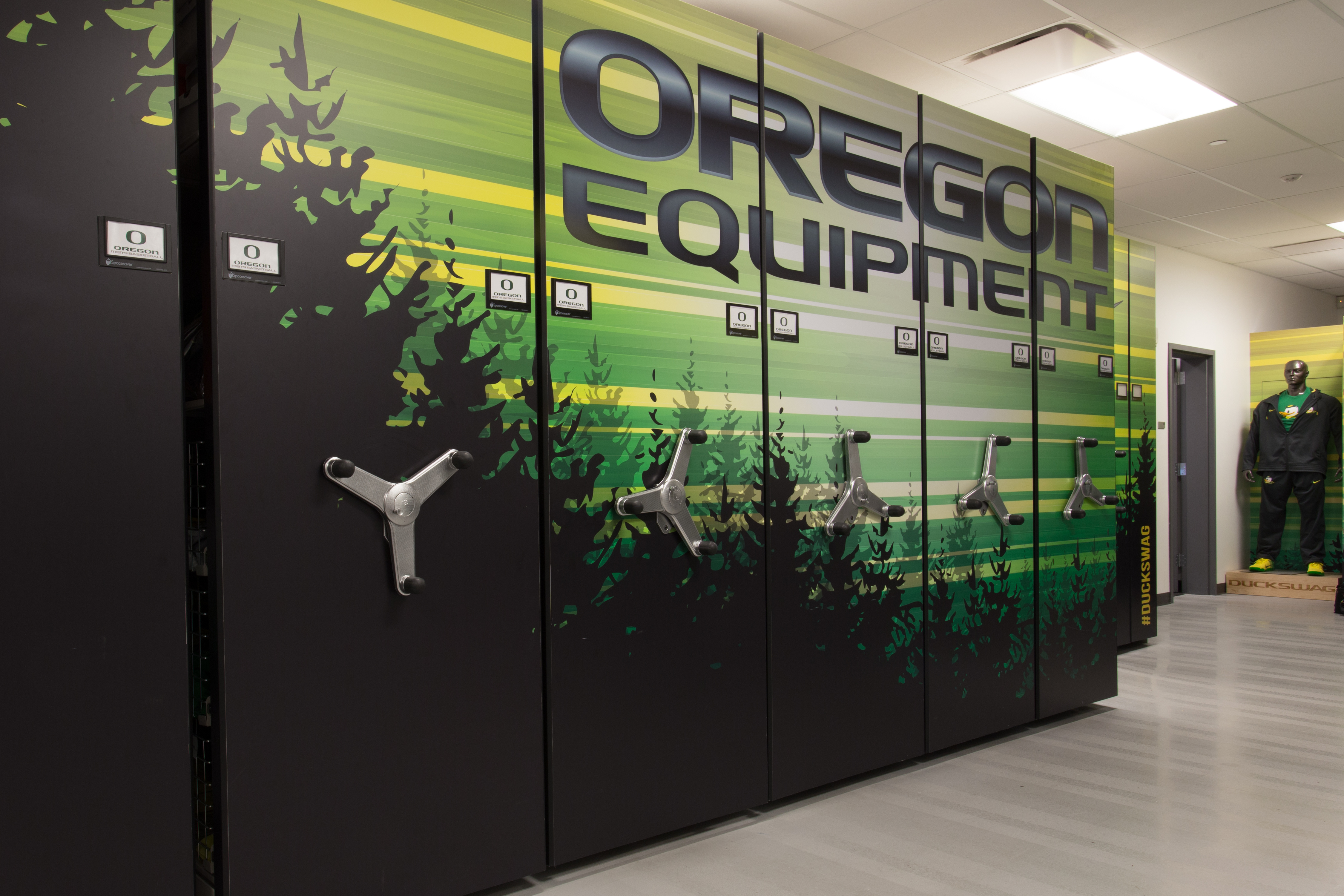 University Oregon Equipment Mechanical-assist Mobile System Spacesaver
