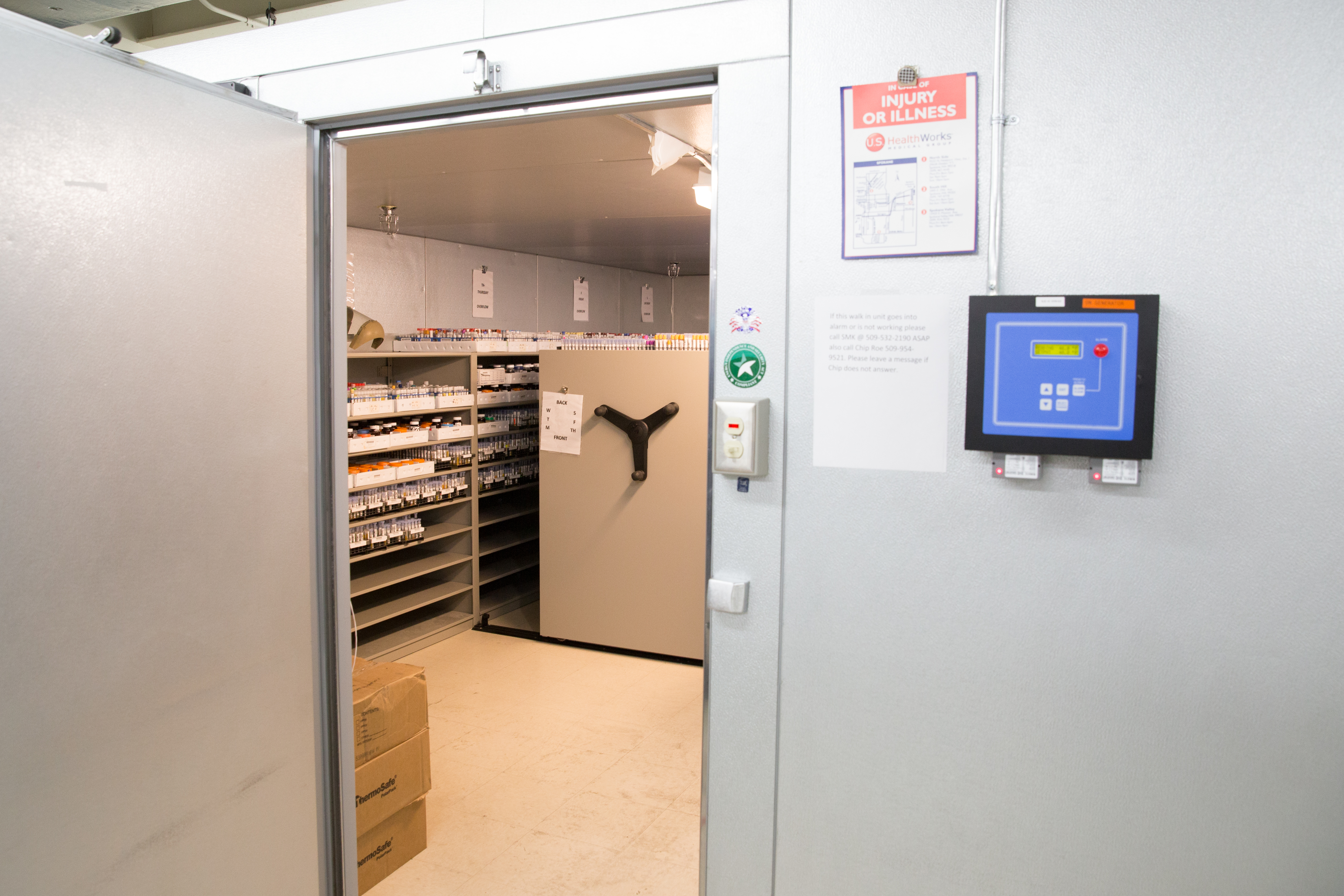 compact cold storage pathology lab