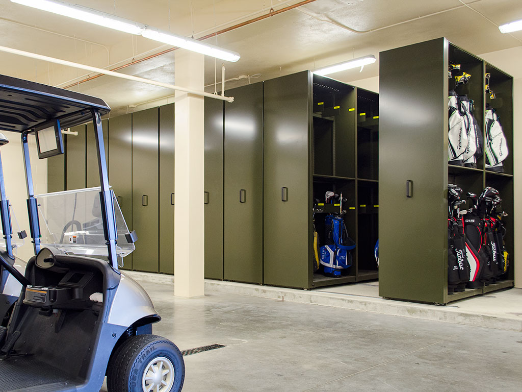 Golf Bag Storage at a Country Club