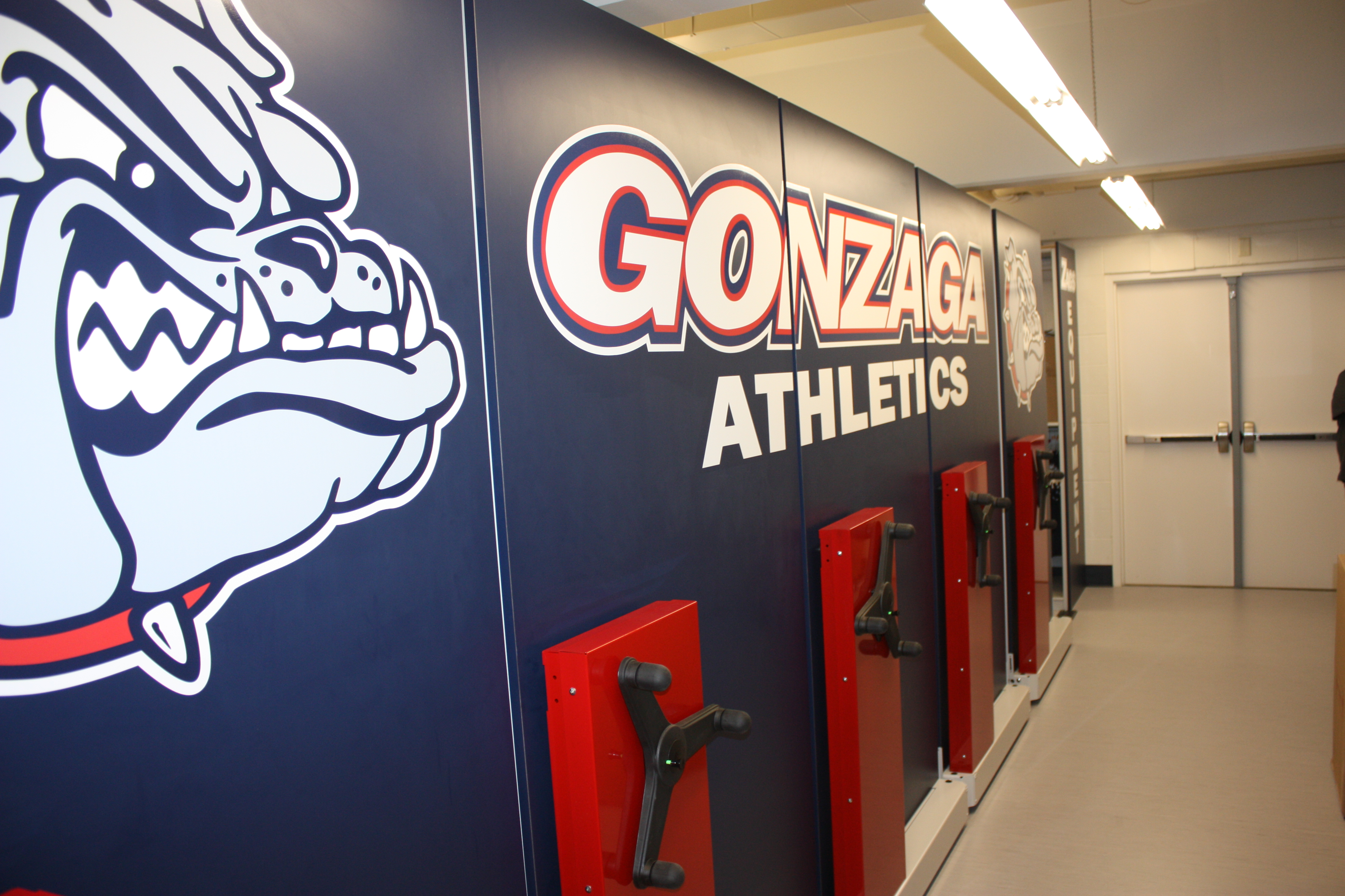 Gonzaga Basketball Equipment Room