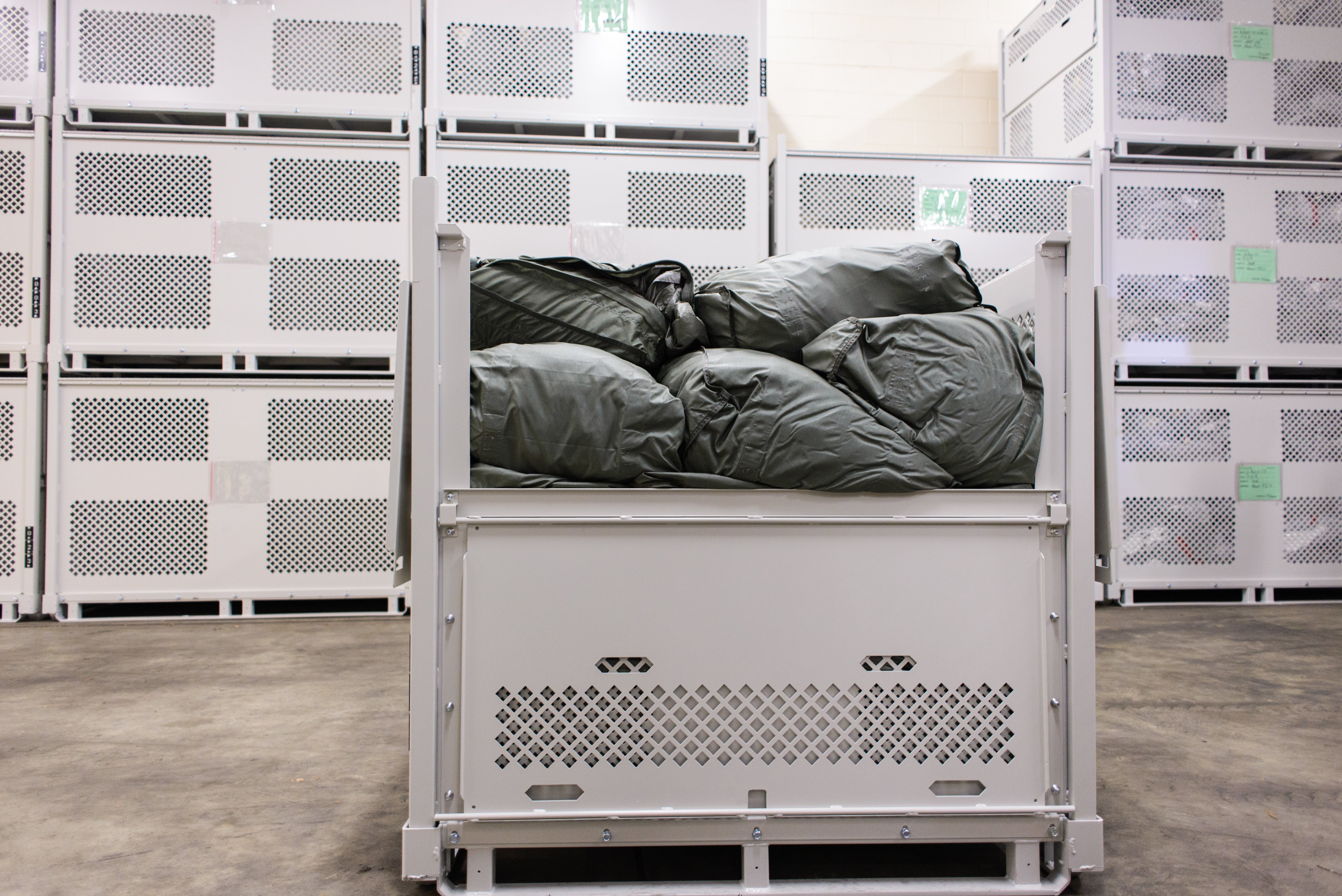 Parachute container at 421st Quartermaster