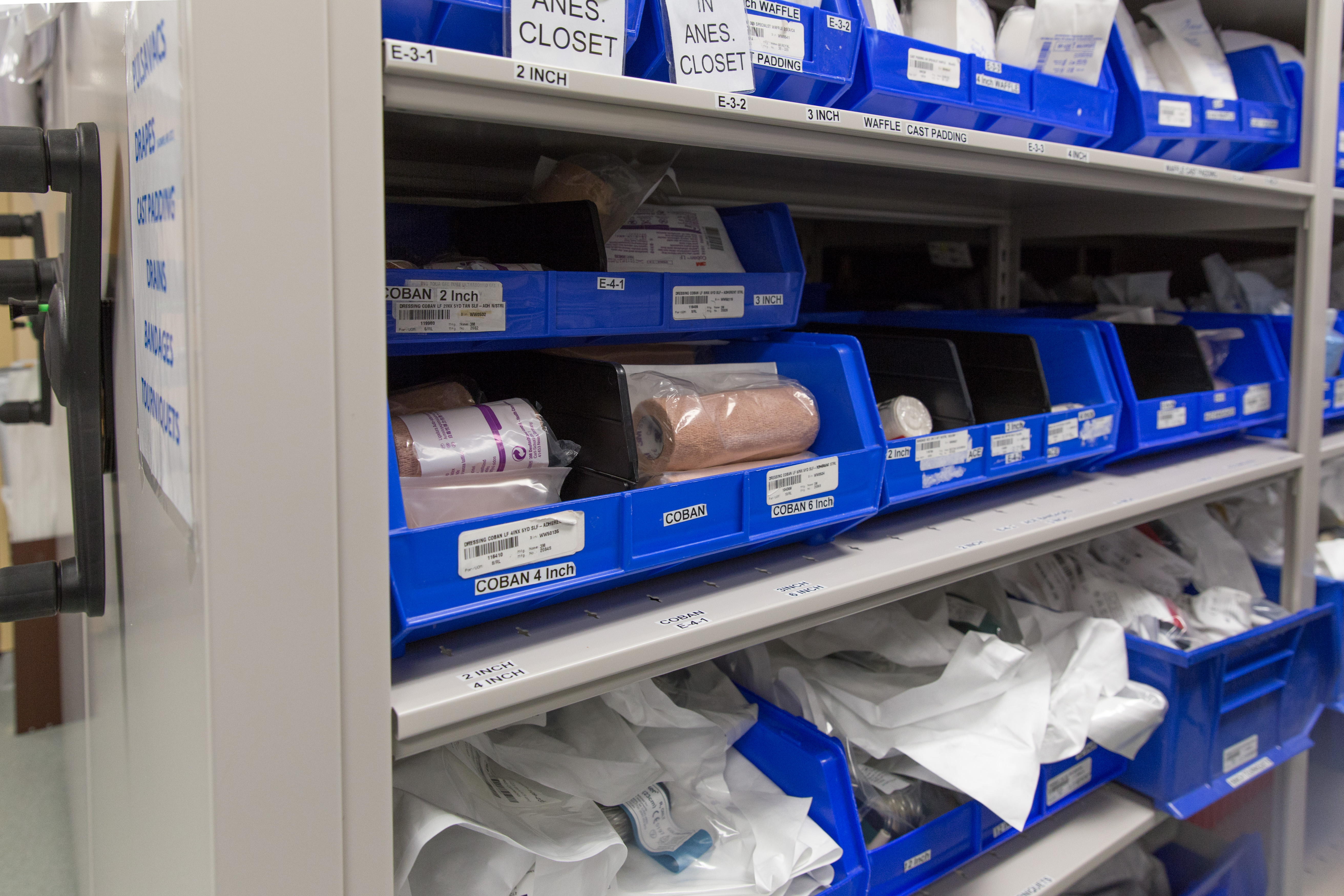 Sterile surgical supplies storage