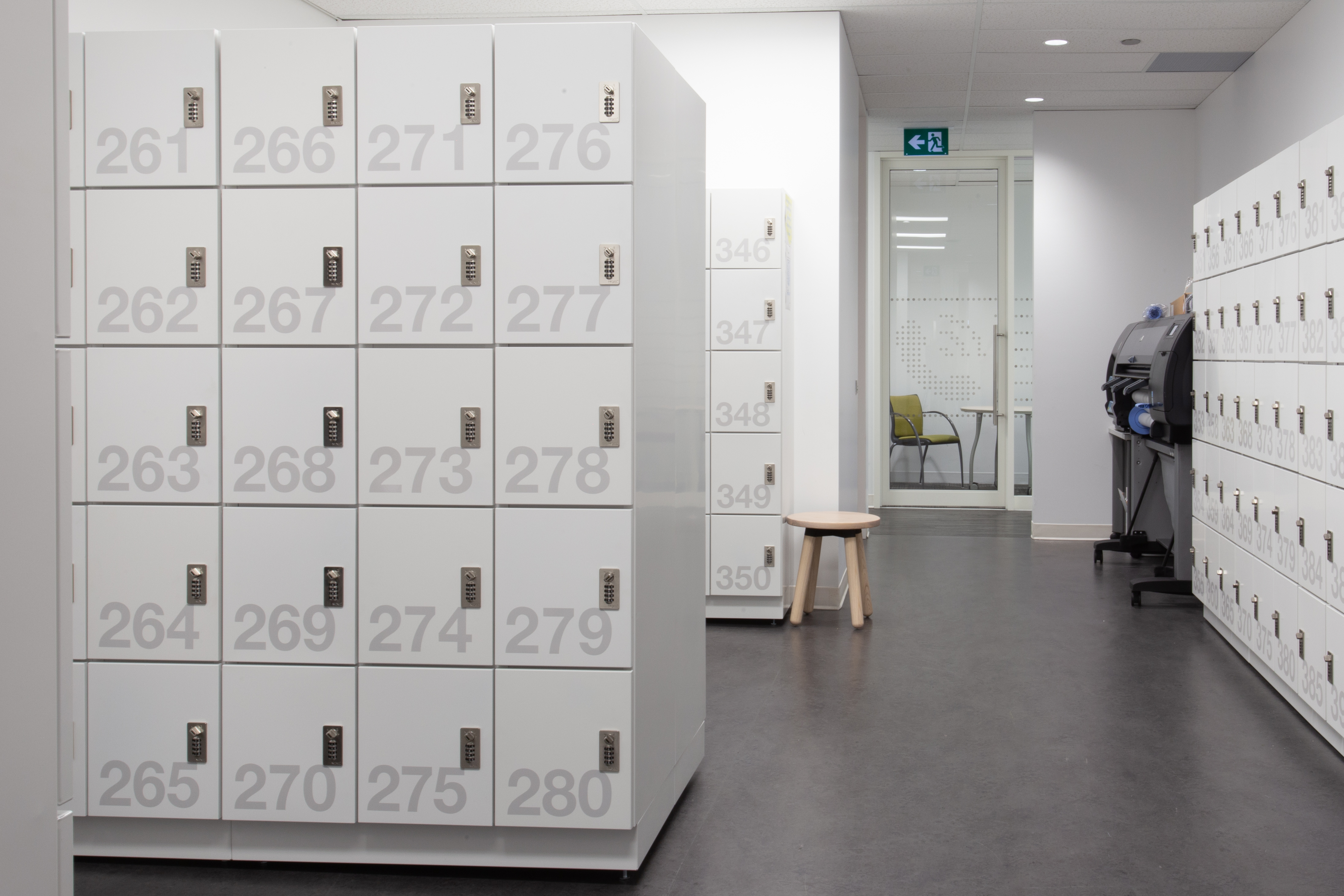 Day Use Lockers Office Sustainable Workplace Design