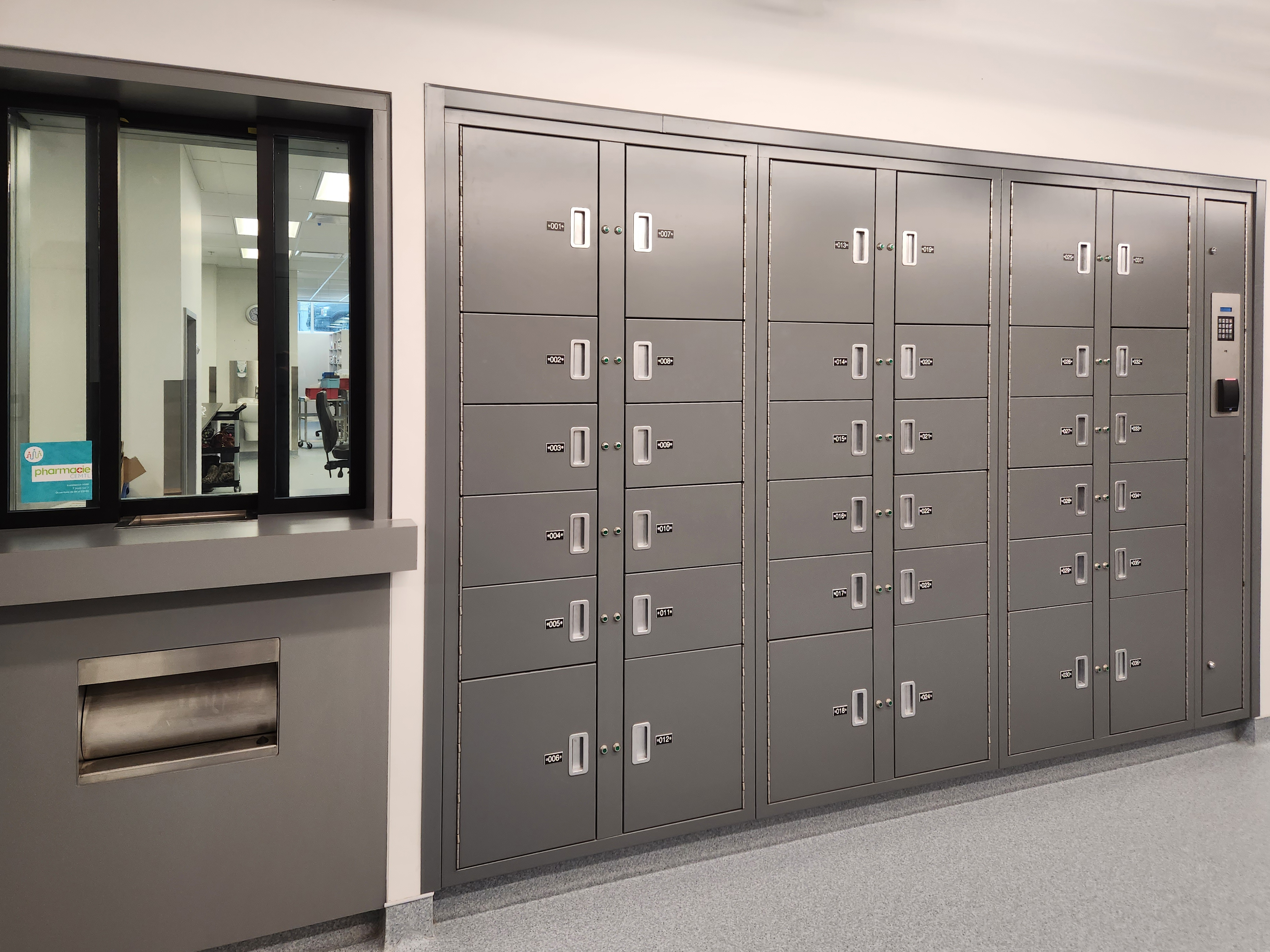 Hospital Pharmacy Pass-Thru Lockers