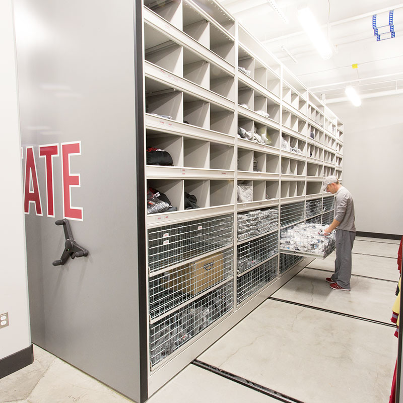 Wire Baskets Sports Team Storage Football Equipment Room