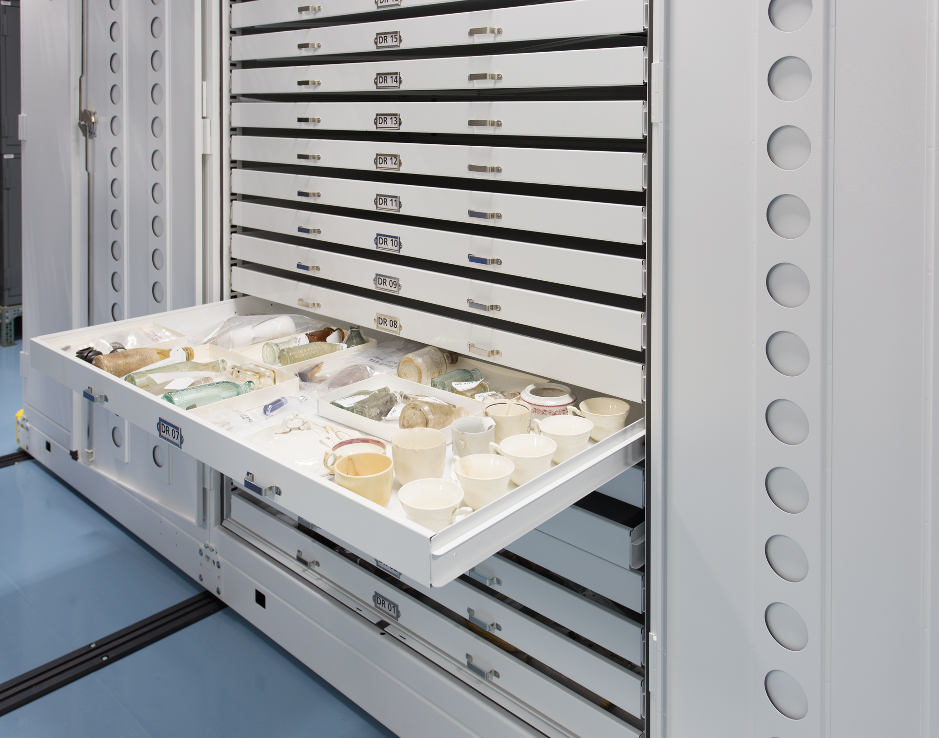 Museum Cabinets on Mobile Provide a Clean Compact Preservation Environment
