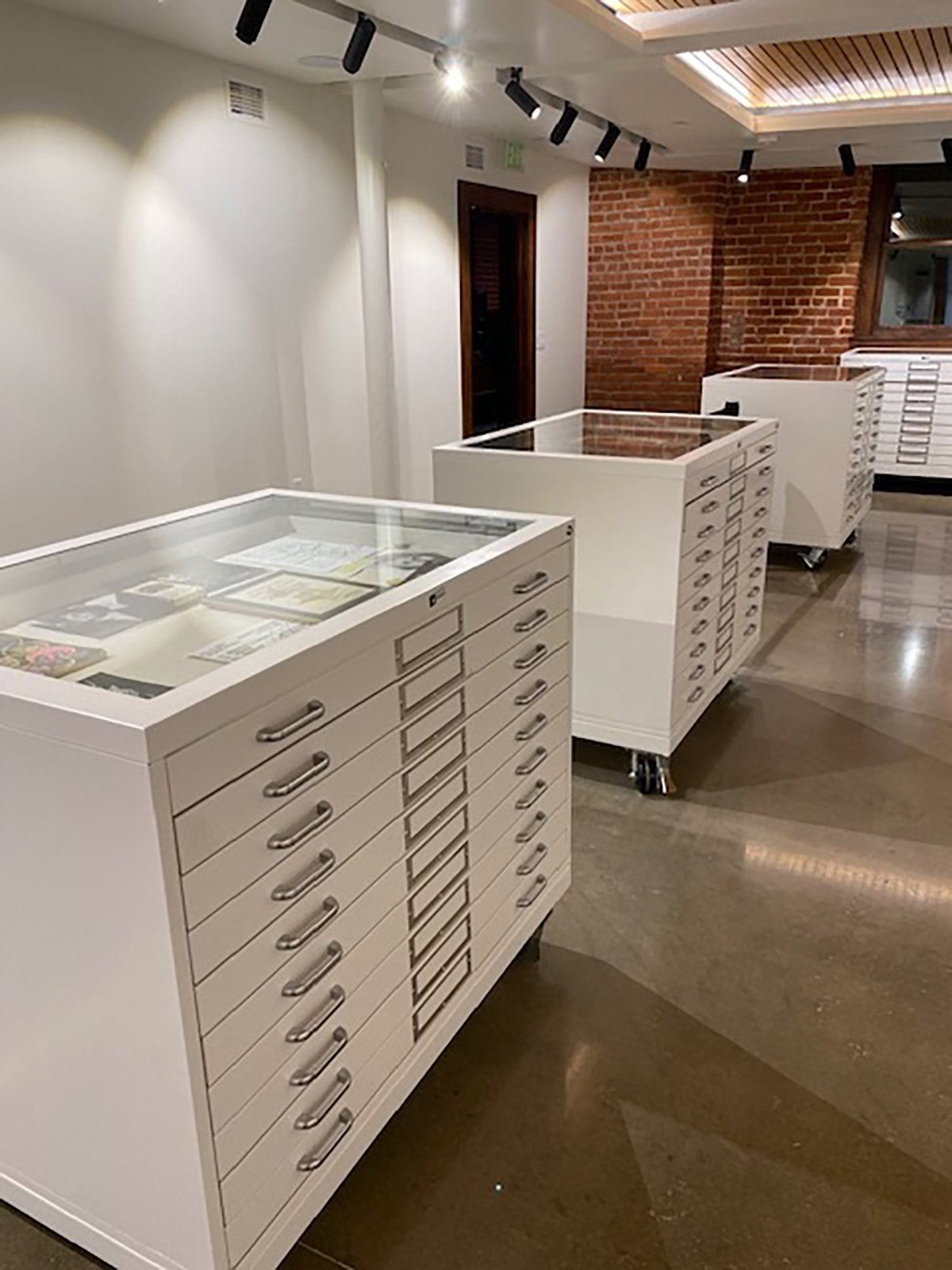 Movable Flat-file Collection Cabinet - Church Studio