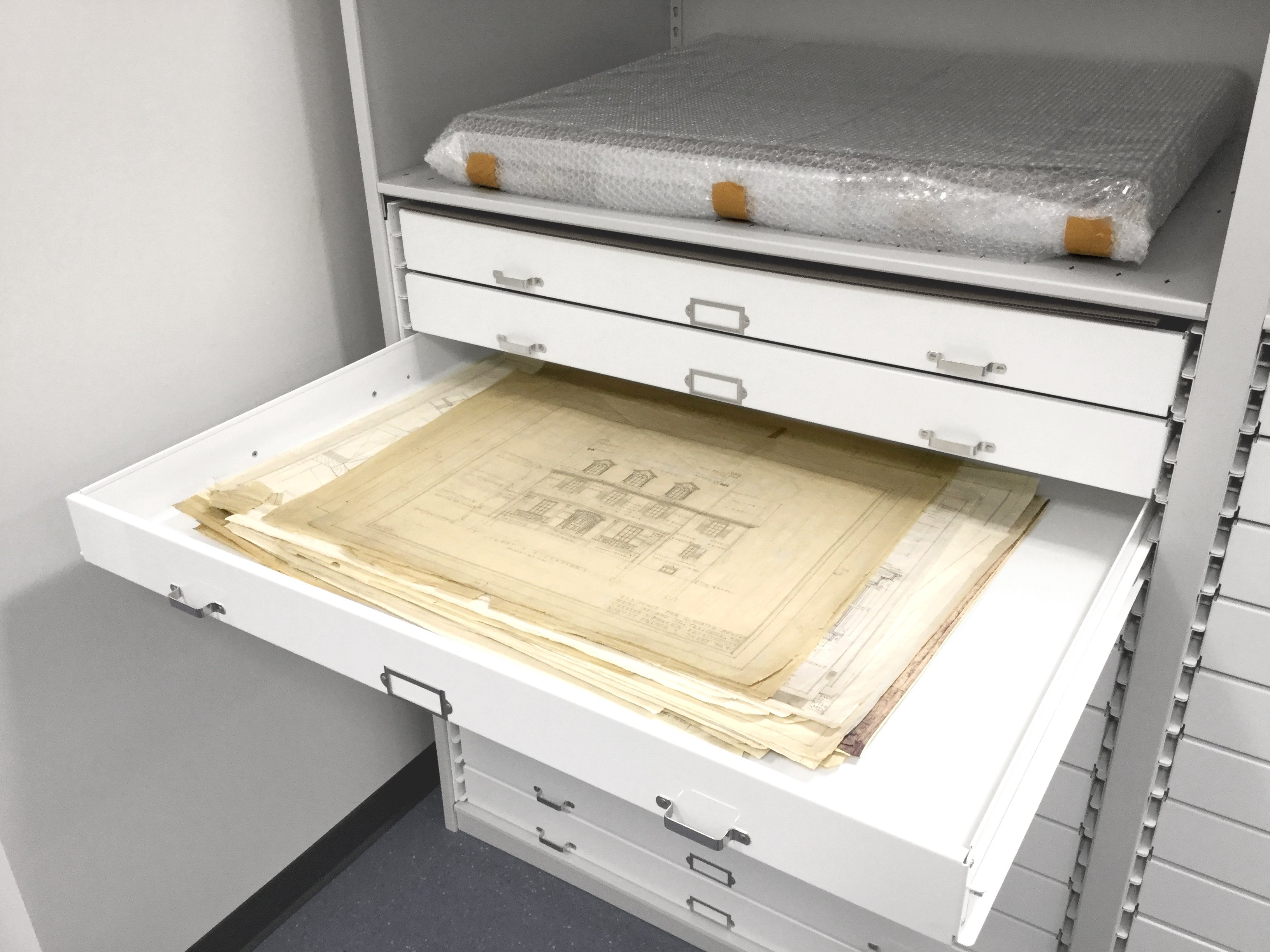 Opened Nantucket Tray displaying Archives