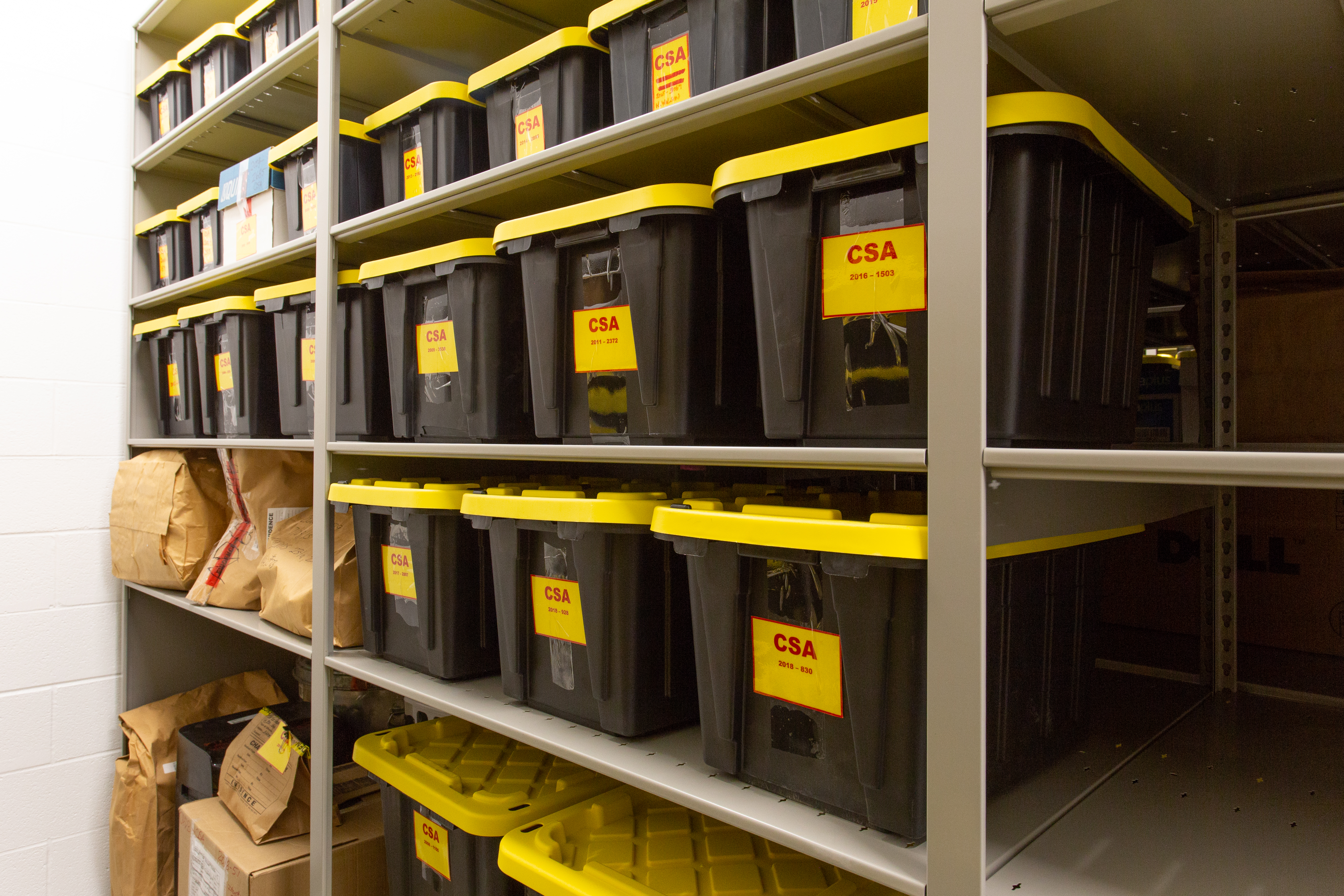 Police Department Evidence Shelving System