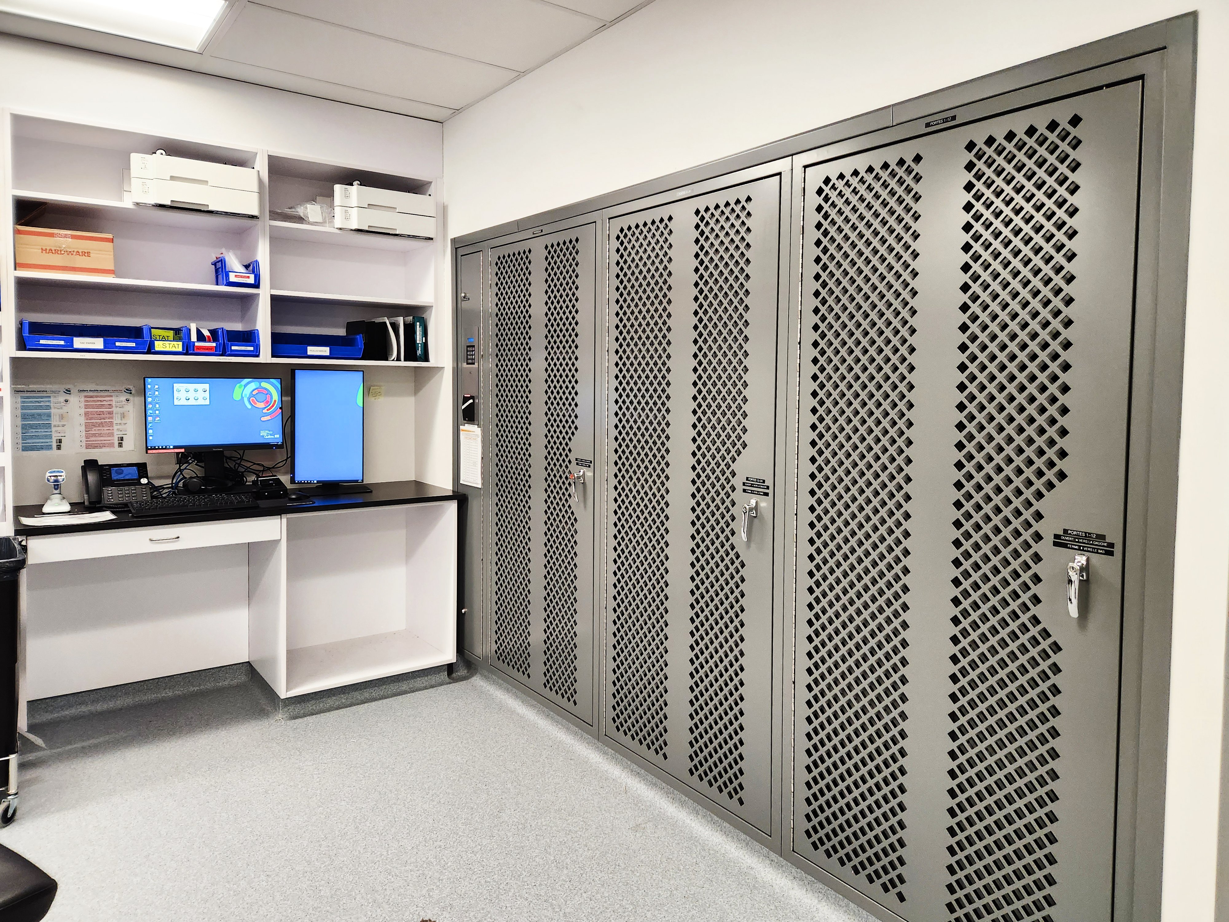 Pharmacists Distribute Medicine through Pass-Thru Lockers