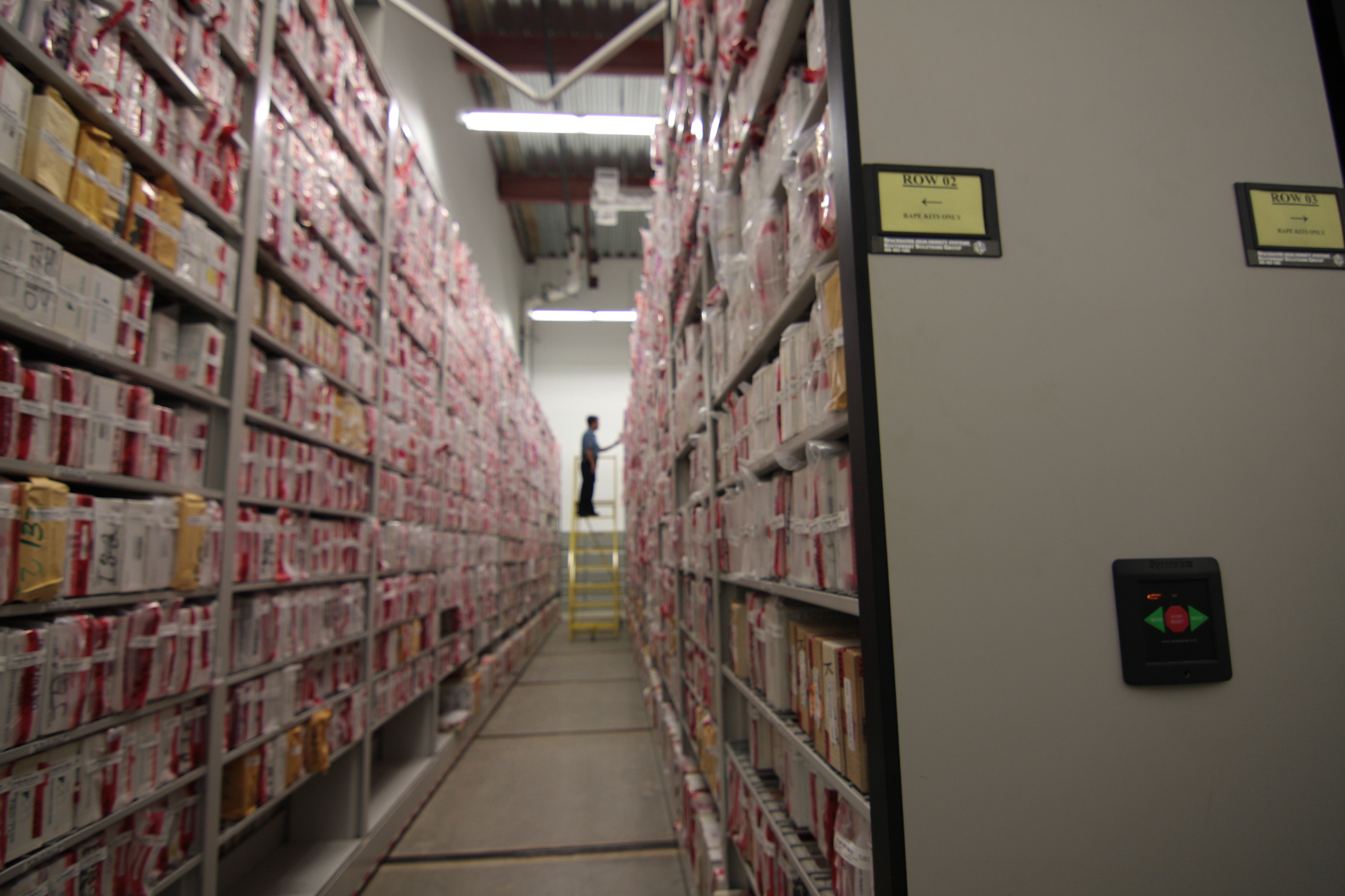 Warehouse Evidence Facility Rape Kit Storage