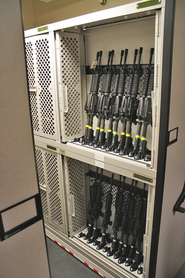 Weapon Rack on Mechanical-assist Mobile System