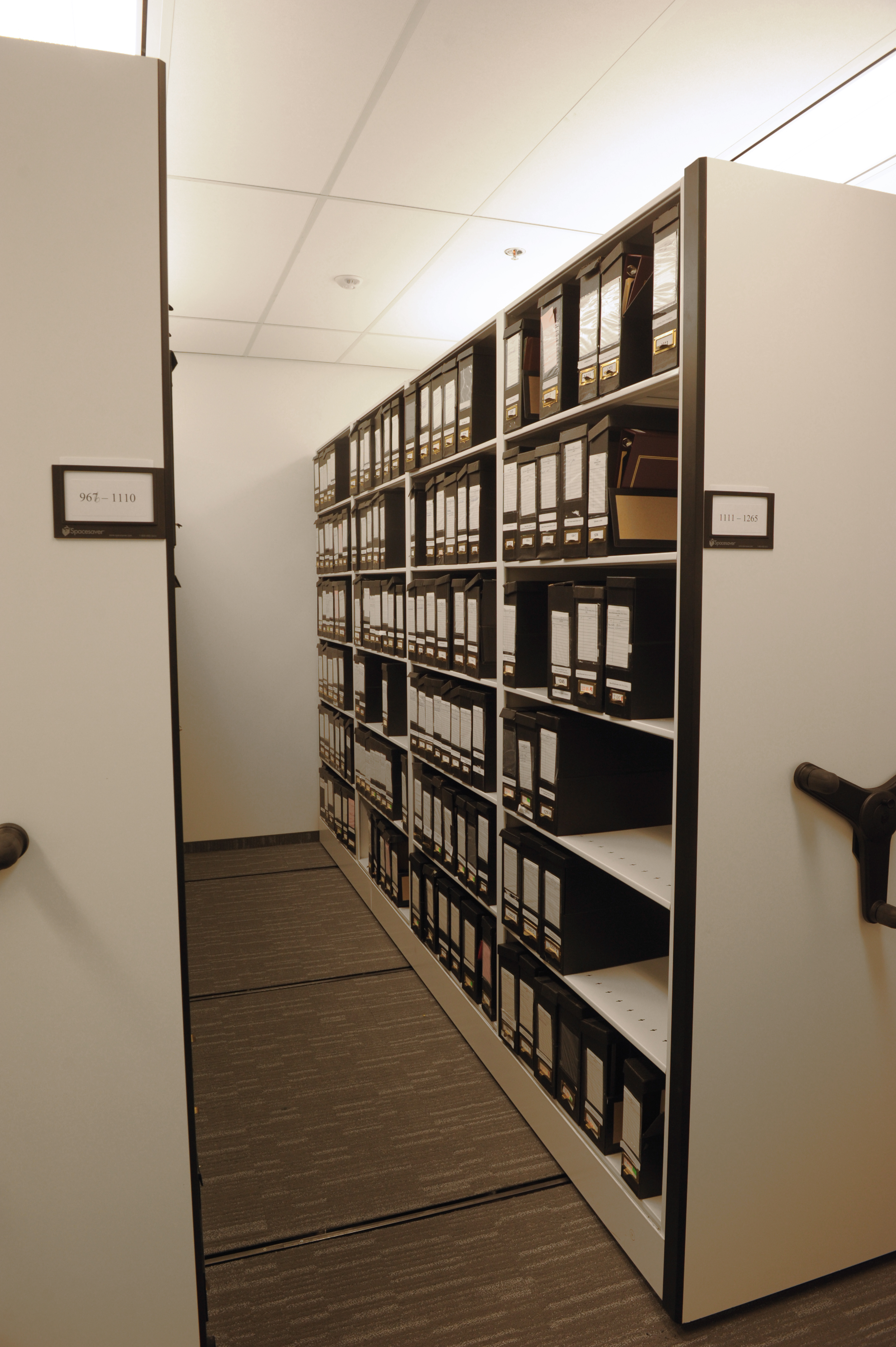 Mobile Shelving for Office Filing and Storage
