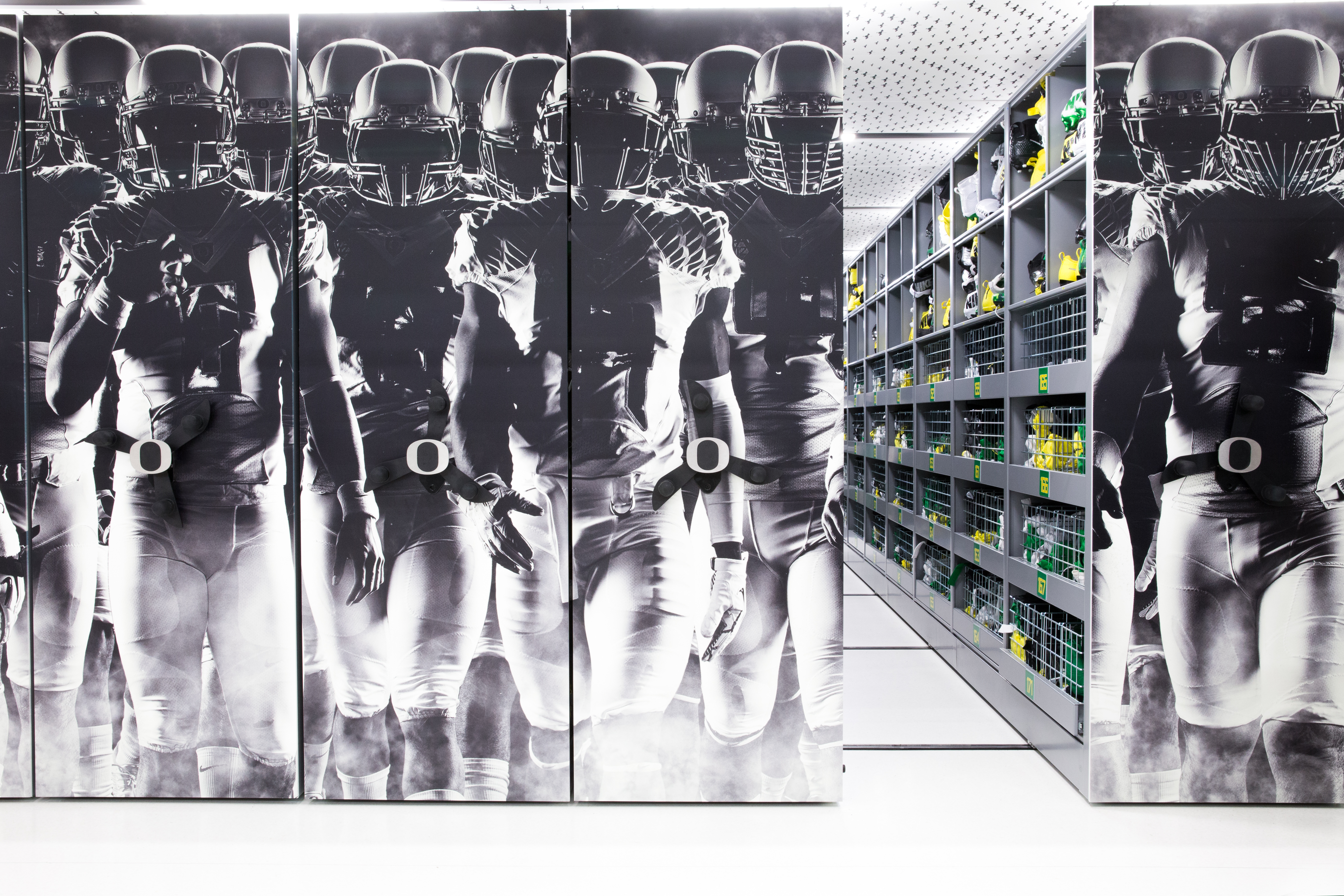 Oregon Ducks Football Uniform Storage Spacesaver