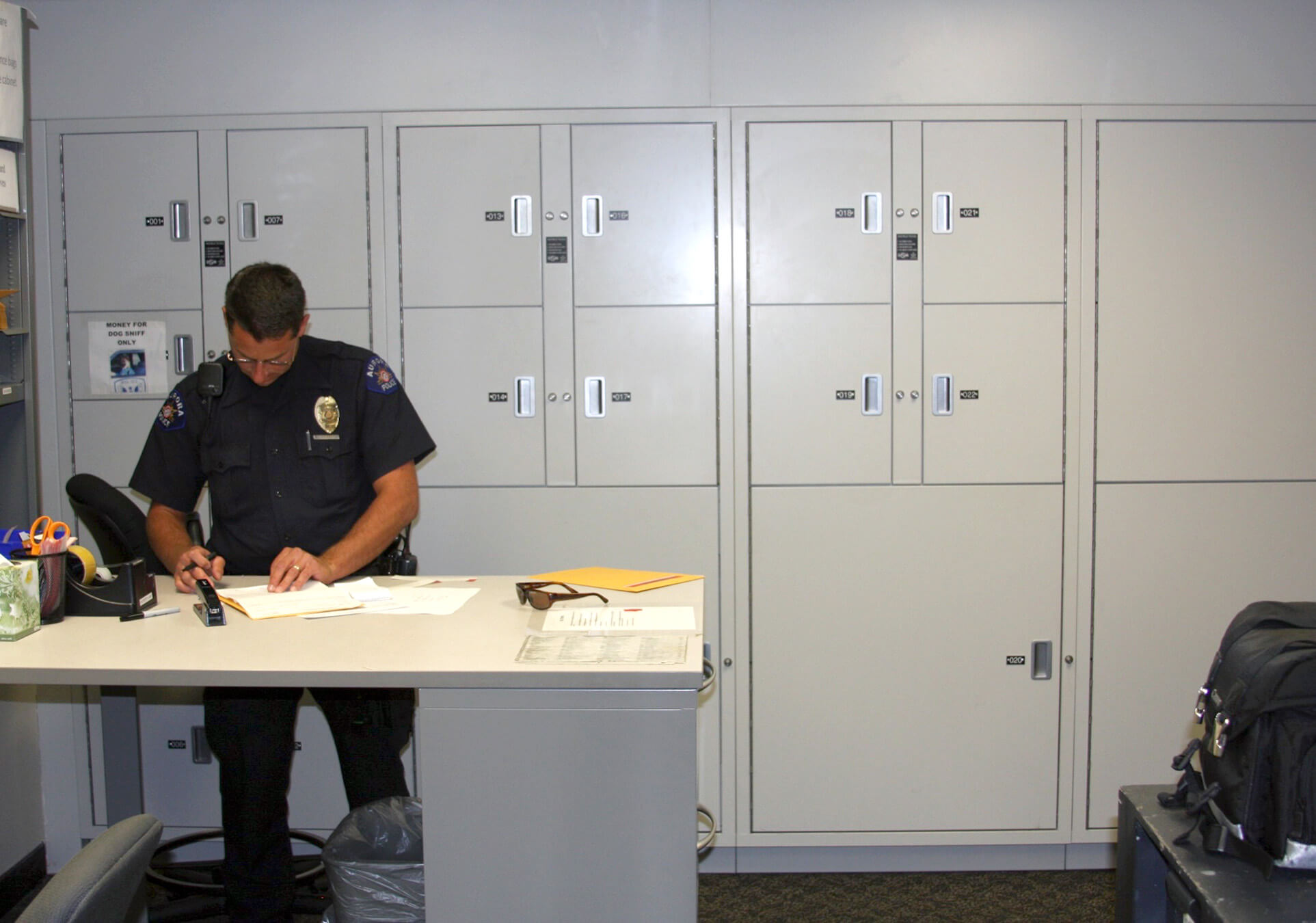 Evidence Management System with Secure Evidence Storage Lockers