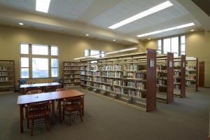 Reading Room with Compact Library Shelving