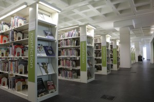 Custom Library Display Shelving for Compact Library Storage