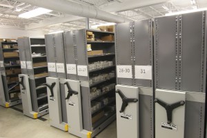 Mobile Industrial Shelving for Auto Parts Storage