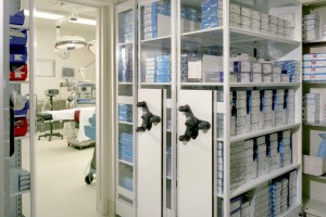 Mobile Shelving System with Healthcare Sterile Storage Supplies Healthcare Sterile Storage