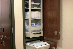 Patient Care Supplies Storage on Mobile Nurse Server